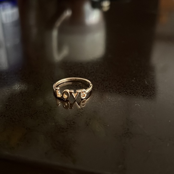Gold Plated LOVE Ring - Picture 1 of 13